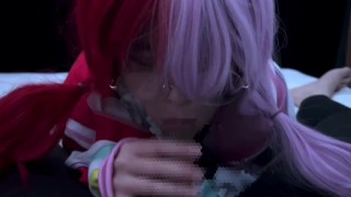 メガネ姿のONEPIECE 歌姫ウタが幼馴染をウタワールドに連れてエロチ〇ポをごっくんフェラで興奮しちゃう♡ one piece cosplay gokkun UTA