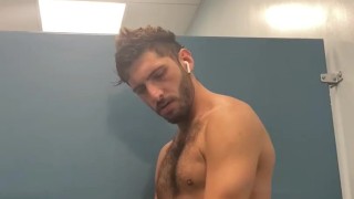 gym jerk off complete