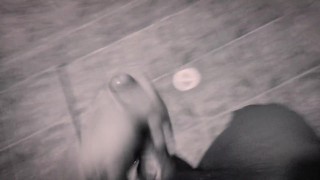 Cuming in the bathroom