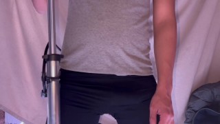 Belly inflation with tights