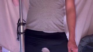Belly inflation with tights