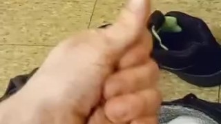 Bathroom Jerk Session