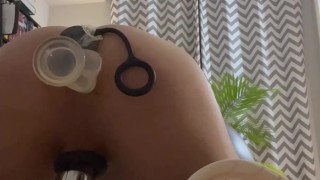 Love to use 2 dildos in my tight hole