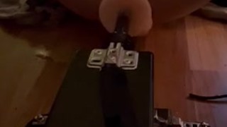 Straight Teen Gets Ass Fucked By Machine With Huge Dildo
