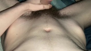 Handsome Uk teen play with his massive cock after workout.