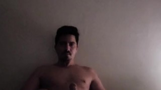 Str8 exhibitionist latin guy showing his morning wood