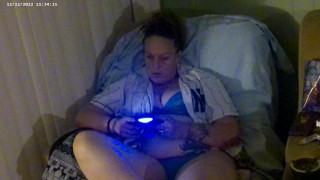 Gamer Girl Smoking Cigarettes In Bra and Panties Part 7 (Close Up)Visit Her Channel For Other Videos