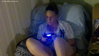 Gamer Girl Smoking Cigarettes In Bra and Panties Part 7 (Close Up)Visit Her Channel For Other Videos