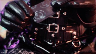 FemDom POV point of view video: Mistress and her chastity game. Dirty talk, Blonde Humiliatrix.