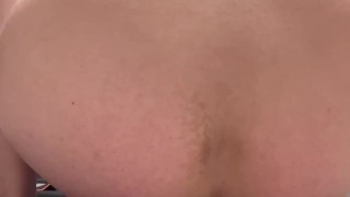 Self piss and butt plug ride while my room mate is watching a movie