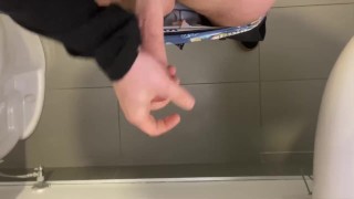 Almost Caught Masturbating Again in the School Bathroom… Another Ruined Orgasm!