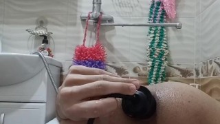 Cute boy plays with his ass and expands it for his pleasures