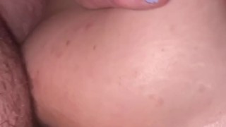 Big butt stepsister begs to get pregnant in doggy get creampie in wet teen pussy.