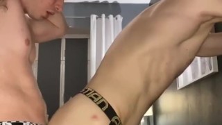 Me and my bro fucking bareback on our sexy underwear