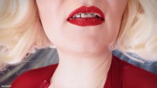 StepMom fetish video: spandex curvy MILF with pin up style - seduce and dirty talk POV