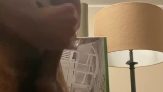 JERKING my LUBED black COCK
