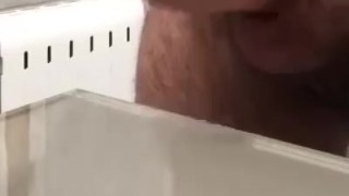 In the bathroom.cumshot masturbation big dick bigload all over you.