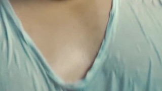 young man masturbating in the bathroom