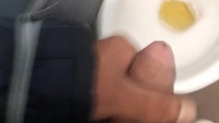 Bath my cock in another guy's piss and let him cum, while high