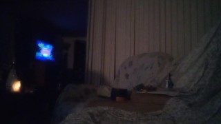 BBW Smoking Cigarettes and Playing Video Games In Black Bra and Panties Part 6