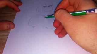 Mysterious hentai girl takes a cock in her pussy