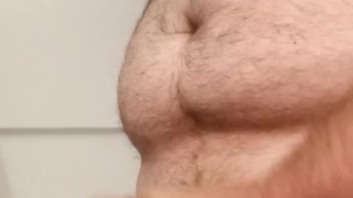 Excited before the shower