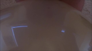 fucking clear balloon and cum in it