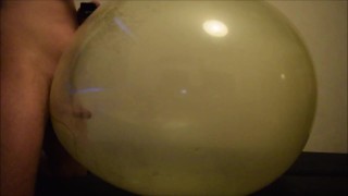 Fucking clear balloon and cum in it