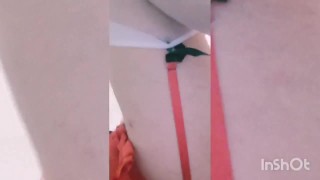 ich reite den Dildo meiner Ex, aber natuerlich im tütü und co.