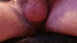 Foreskin play and cumming