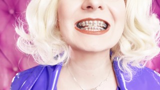 ASMR: sweets, eating with braces