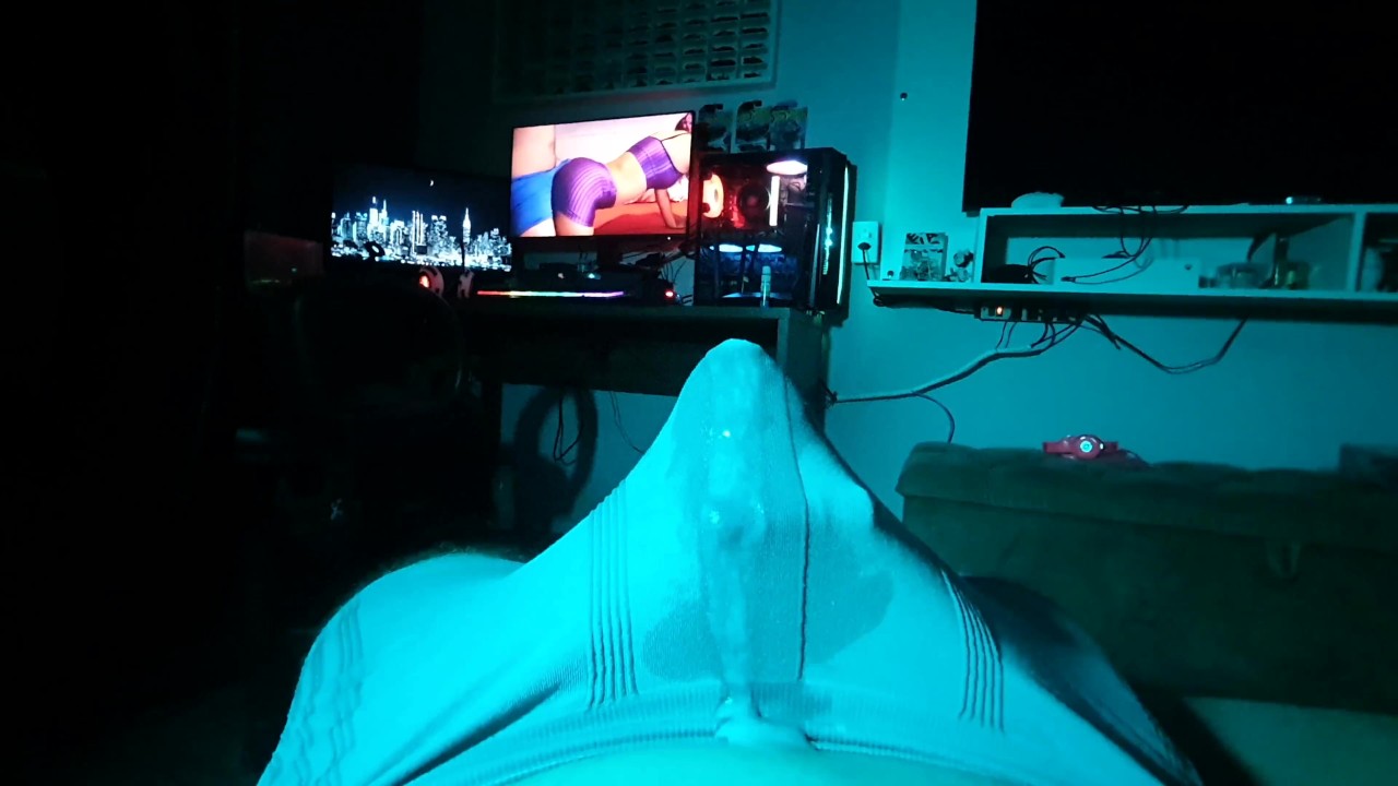 3 vibrators at the same time, cumming in underwear, solo male