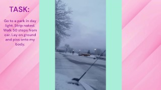 Pissing on Myself Naked in Public!