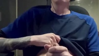 Young Cut Twink With Glasses Makes Himself Cum