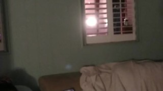 Girl Watches Hot Latino Thug Jerking Off and Fingering His Ass and Then Lets Him Cum On Her Thighs