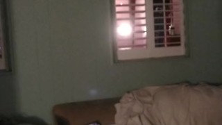 Girl Watches Hot Latino Thug Jerking Off and Fingering His Ass and Then Lets Him Cum On Her Thighs