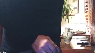 Straight man jerking off huge cumshot