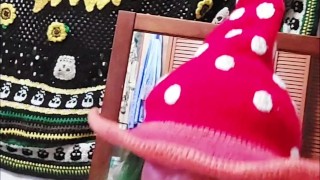 Sexy mushroom milf edging hubby till he cums