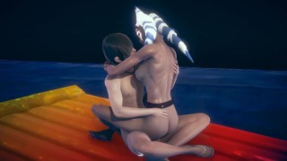 Star Wars Hentai - Ahsoka Tano sex with two boys part 1