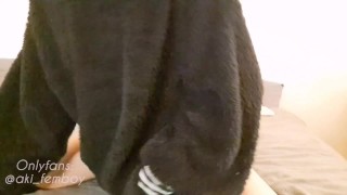 Just a Femboy gay use plug on Pussy, while shaking his ass