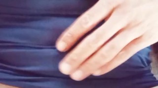 Amateur teen femboy cums