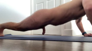 GUY WORKS OUT NAKED - NAKED PUSHUPS