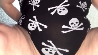 BBW Goth gets a huge creampie 🖤😍💦💦