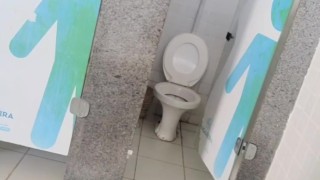 Latin undressing and Changing into public restroom