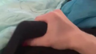Cumming in my FWBs bed