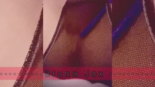 El latino Joven Bruno Jox gime de placer con fumes 