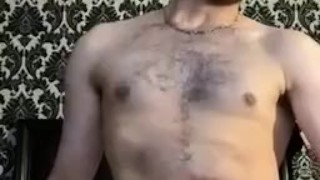 Handsome man huge load