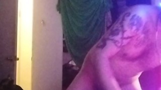 Playing a VR game naked (roommate was home)