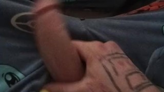 Strokin my cock in Pokemon pj's