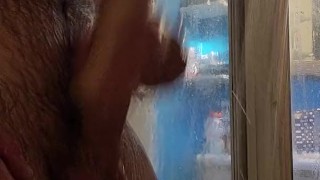 Big dick Step Brother Shower time. Step sister toy for free use.
